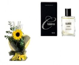 1 girasole con profumo per uomo