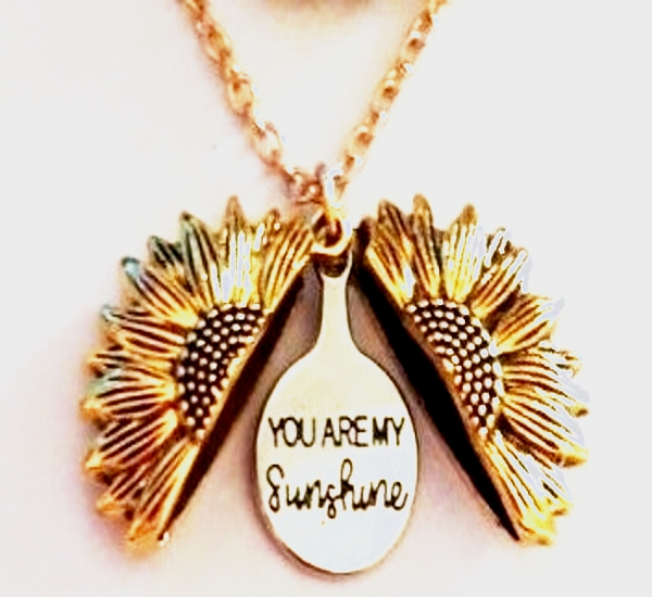 Collana Con Ciondolo Girasole 'You Are My Sunshine' In Argento Sterling 925 – Gioiello VONALA, Regalo Per Lei